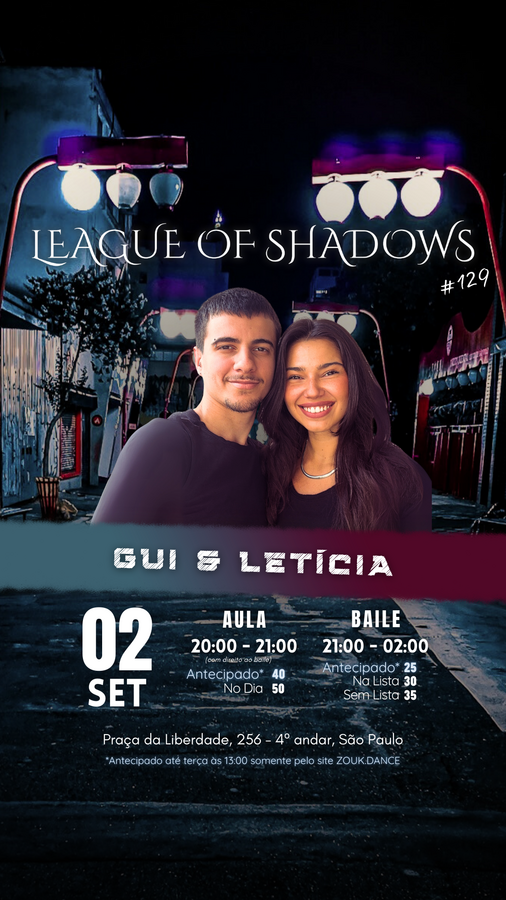 LOS 129 - Gui & Leticia Event Flyer
