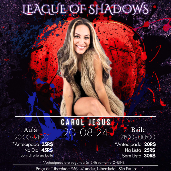 LOS 76: Carol Jesus Flyer do Evento