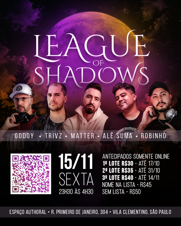 LOS - Scarlet Moon - 15/11 Sexta Flyer do Evento