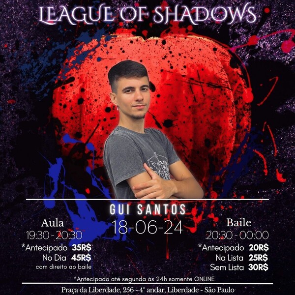 LOS 67: Gui Santos Flyer do Evento