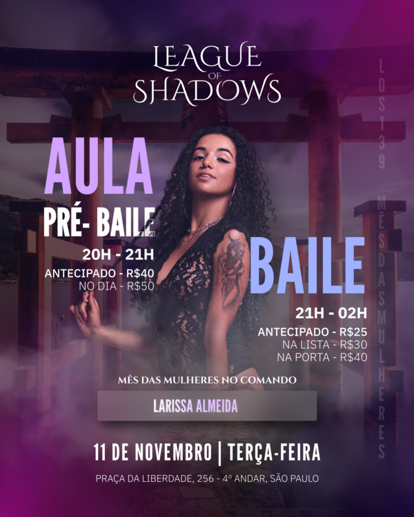 LOS 139 - Larissa Almeida Event Flyer